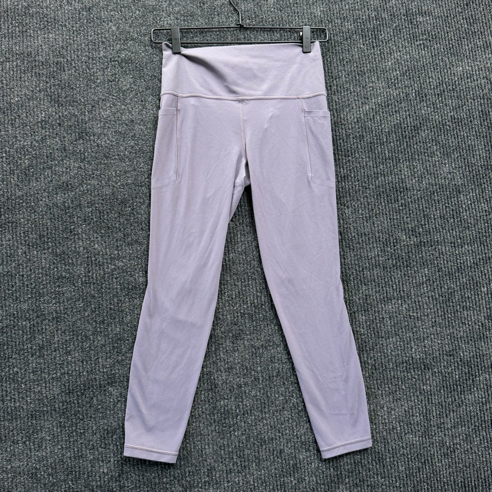 Athleta Salutation Stash 7/8 Leggings Womens S Small Purple High Rise Yoga
